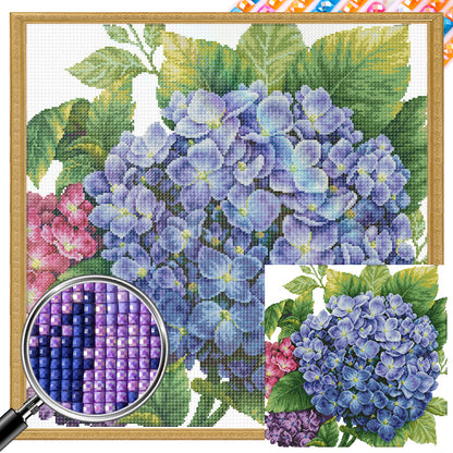 Hydrangeas - Full Square Drill Diamond Painting 50*50CM