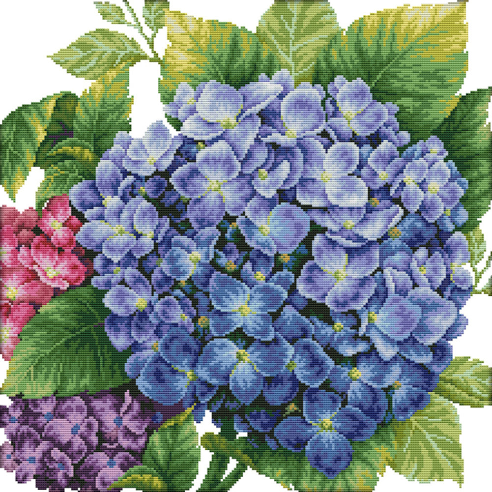 Hydrangeas - Full Square Drill Diamond Painting 50*50CM