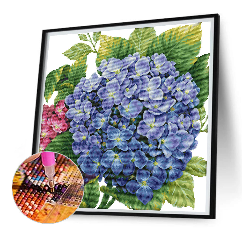 Hydrangeas - Full Square Drill Diamond Painting 50*50CM