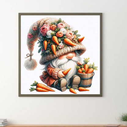 Fruit And Vegetable Gnomes - Full Round Drill Diamond Painting 30*30CM