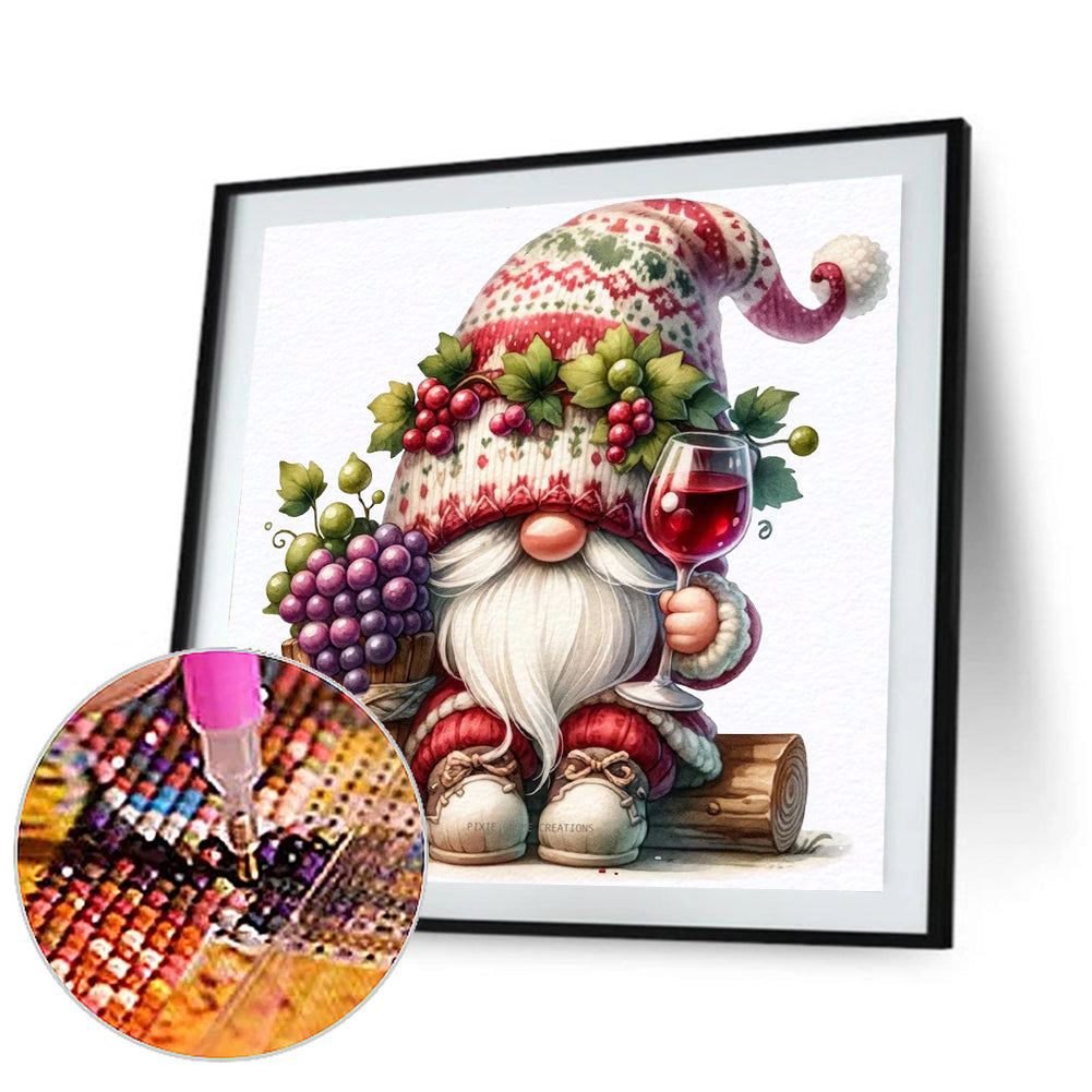 Fruit And Vegetable Gnomes - Full Round Drill Diamond Painting 30*30CM