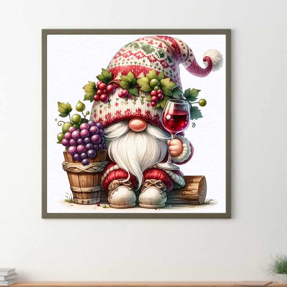 Fruit And Vegetable Gnomes - Full Round Drill Diamond Painting 30*30CM