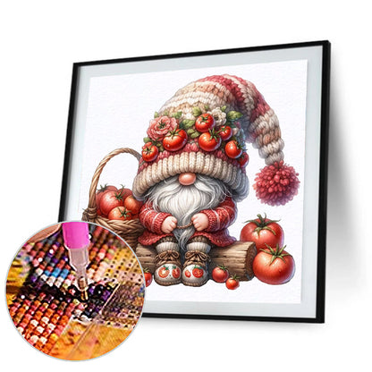 Fruit And Vegetable Gnomes - Full Round Drill Diamond Painting 30*30CM