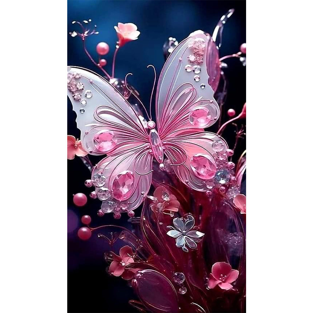Jewel Butterfly - Full Square Drill Diamond Painting 40*70CM