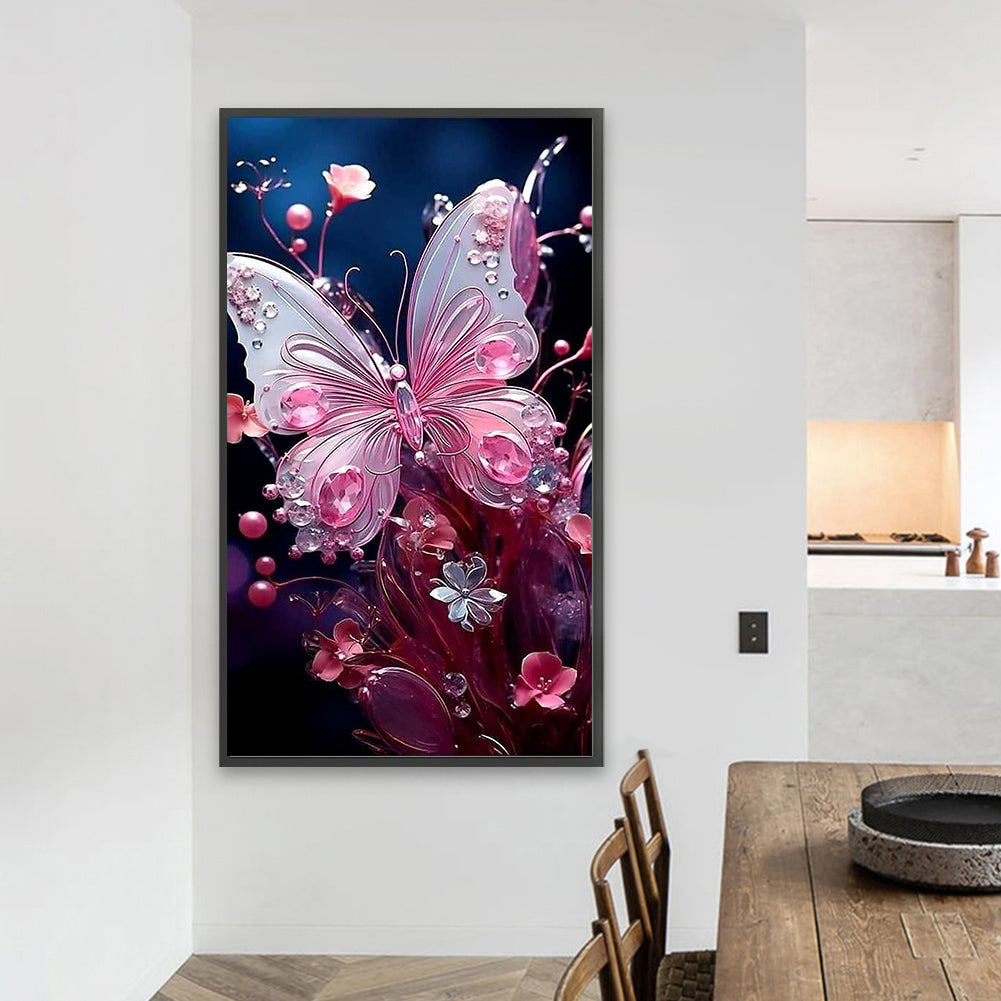 Jewel Butterfly - Full Square Drill Diamond Painting 40*70CM