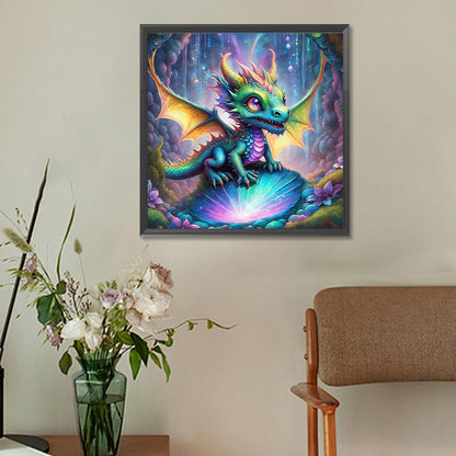 Multi-Colored Dragon - Full Round Drill Diamond Painting 30*30CM