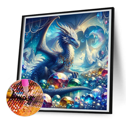 Dragons And Dragon'S Treasures - Full Round Drill Diamond Painting 30*30CM
