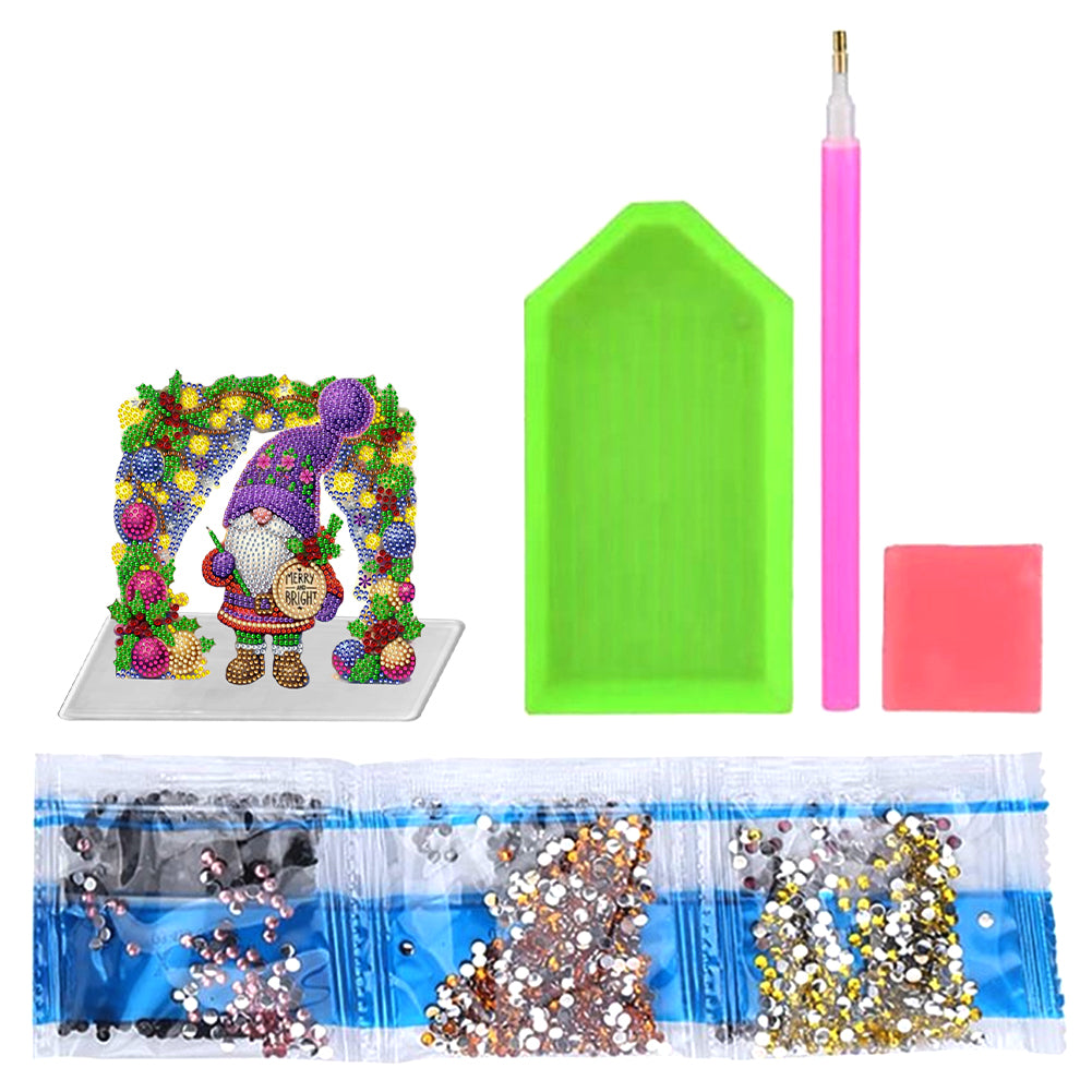 Acrylic Special Shaped Dwarf Diamond Painting Desktop Ornaments Kit for Beginner