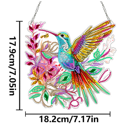 Acrylic Hummingbird 5D DIY Diamond Art Hanging Decorations Home Ornaments Kit