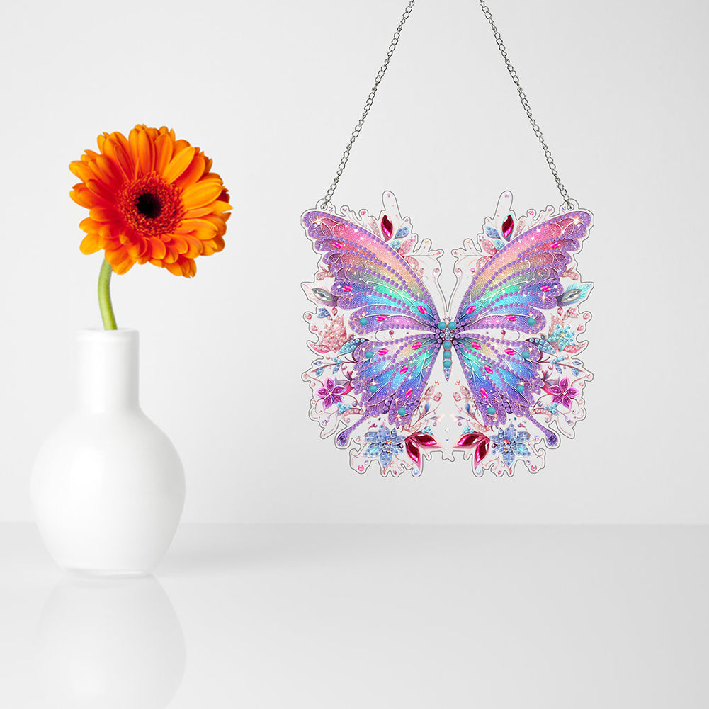 Acrylic Butterfly 5D DIY Diamond Art Hanging Decorations Home Ornaments Kit