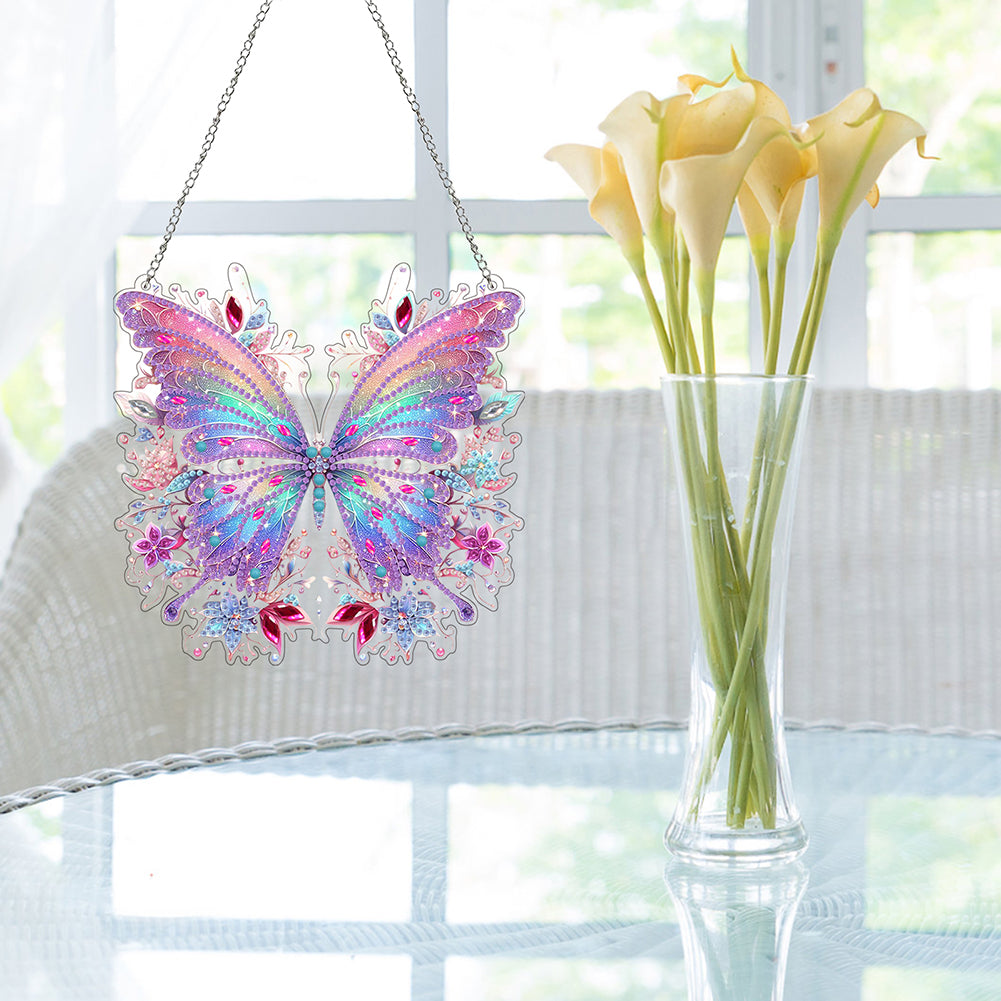 Acrylic Butterfly 5D DIY Diamond Art Hanging Decorations Home Ornaments Kit