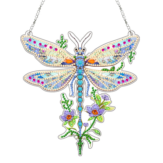 Acrylic Dragonfly 5D DIY Diamond Art Hanging Decorations Home Ornaments Kit
