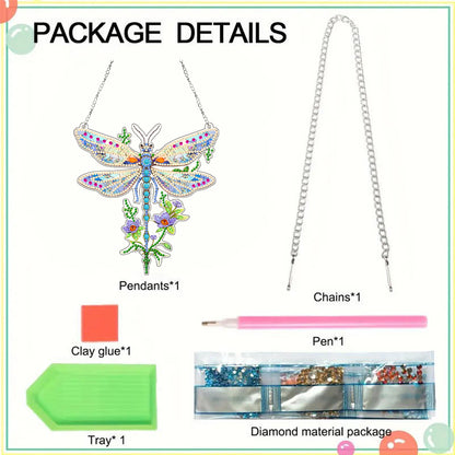 Acrylic Dragonfly 5D DIY Diamond Art Hanging Decorations Home Ornaments Kit