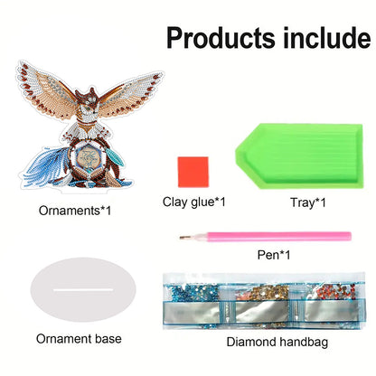 PVC Special Shaped Indian Eagle 5D DIY Diamond Art Tabletop Decorations Kit