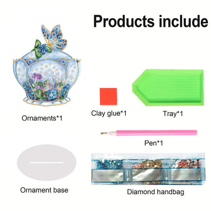 PVC Special Shaped Butterfly Garden Box 5D DIY Diamond Art Tabletop Decorations