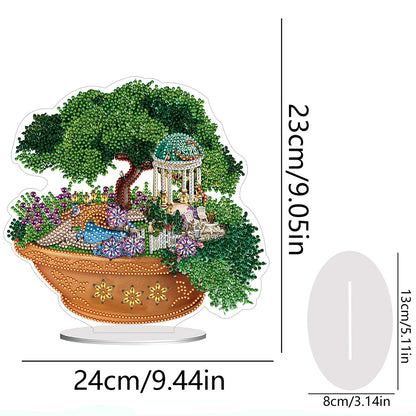 PVC Special Shaped Garden Bonsai 5D DIY Diamond Art Tabletop Decorations Kit