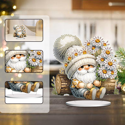 Acrylic Daisy Gnome 5D DIY Desktop Diamond Art Kits Bedroom Table Decoration