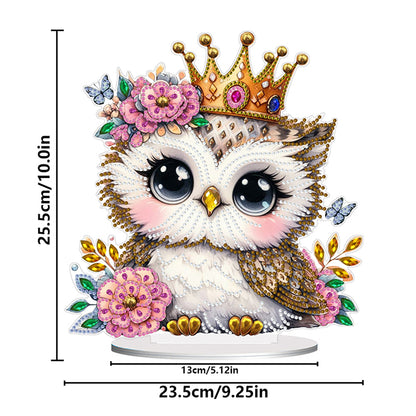 Double Side Special Shaped Flower Owl Diamond Painting Tabletop Ornaments Kit