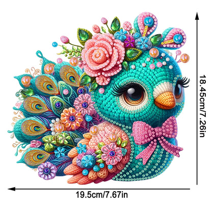 Acrylic Special Shaped Needle Peacock 5D DIY Diamond Art Tabletop Decorations