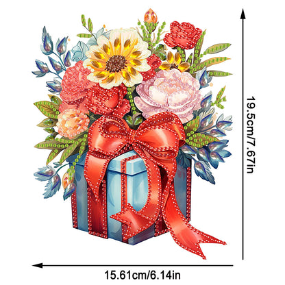 Acrylic Special Shaped Bouquet Gift Box Table Top Diamond Painting Ornament Kits