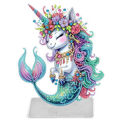 Marine Animal Special Shaped Diamond Painting Tabletop Ornaments Kit (Seahorse)