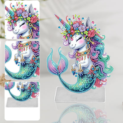 Marine Animal Special Shaped Diamond Painting Tabletop Ornaments Kit (Seahorse)