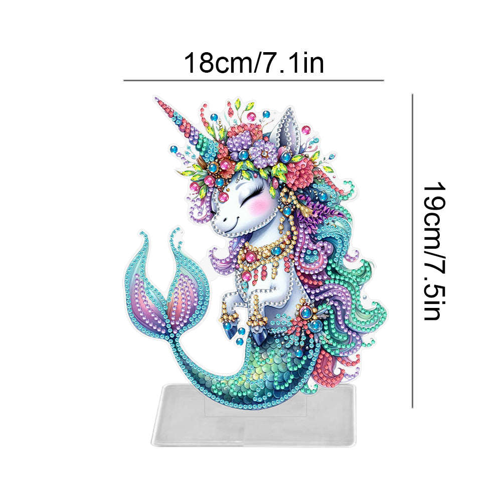 Marine Animal Special Shaped Diamond Painting Tabletop Ornaments Kit (Seahorse)