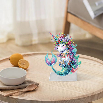 Marine Animal Special Shaped Diamond Painting Tabletop Ornaments Kit (Seahorse)