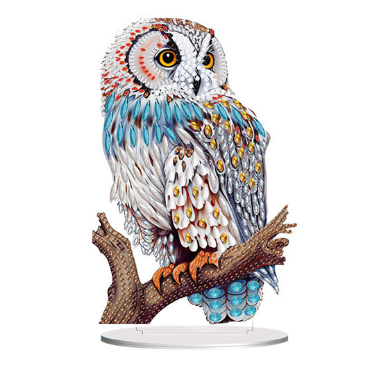 Acrylic Owl Table Top Diamond Painting Ornament Kits Bedroom Desk Decoration
