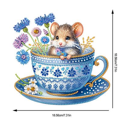 Acrylic Cup Mouse Table Top Diamond Painting Ornament Kits Bedroom Desk Decor