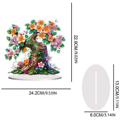 Double Side Special Shaped Yard Flower Tree Desktop Diamond Painting Art Kits