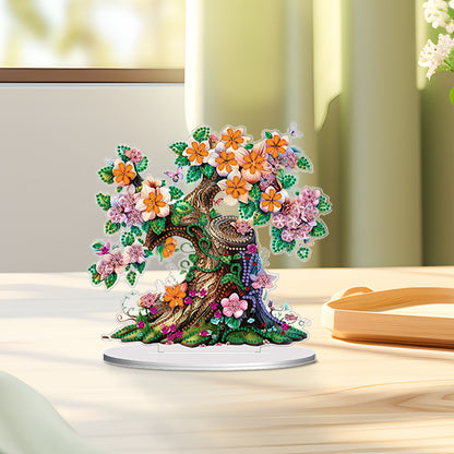 Double Side Special Shaped Yard Flower Tree Desktop Diamond Painting Art Kits