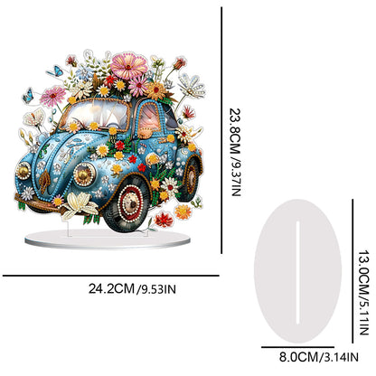 Double Side Special Shaped Flower Classic Car Desktop Diamond Painting Art Kits