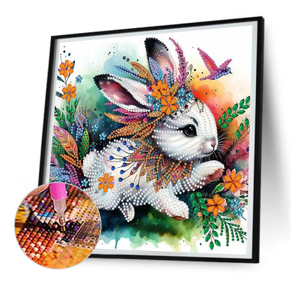Indian Painted Rabbit - Special Shaped Drill Diamond Painting 30*30CM