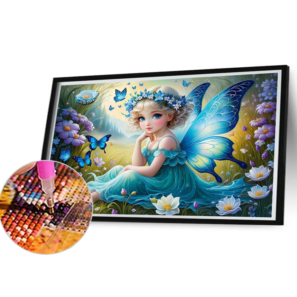 Butterfly Girl - Full Round Drill Diamond Painting 45*30CM