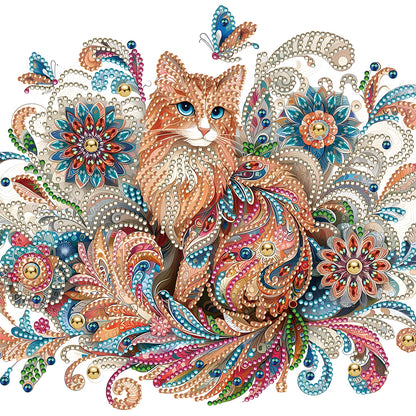 Exquisite Cat - Special Shaped Drill Diamond Painting 30*30CM