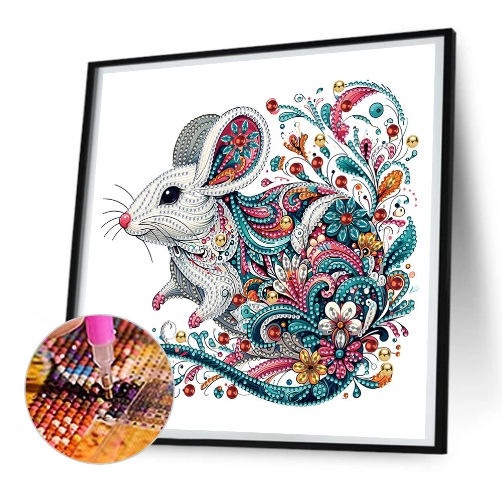 Exquisite Mouse - Special Shaped Drill Diamond Painting 30*30CM