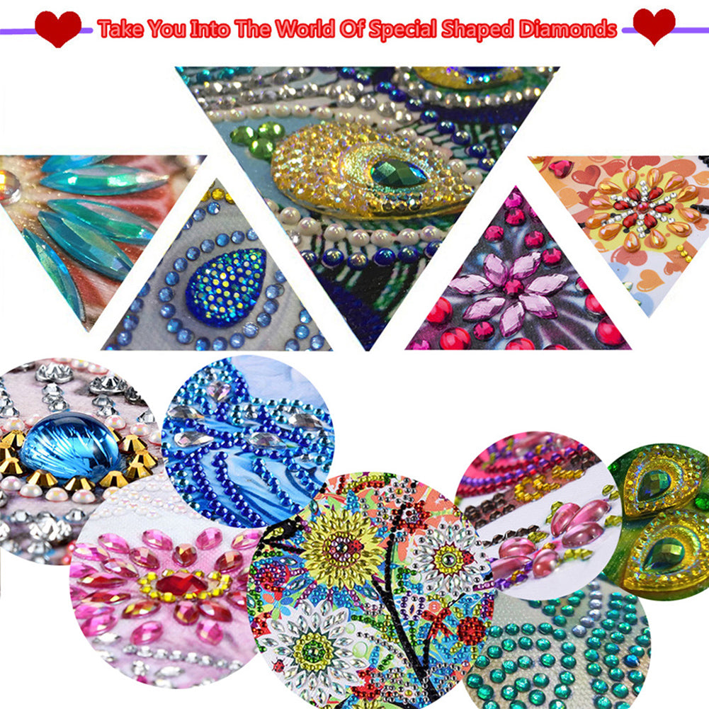 Exquisite Leopard - Special Shaped Drill Diamond Painting 30*30CM