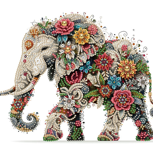 Exquisite Elephant - Special Shaped Drill Diamond Painting 30*30CM