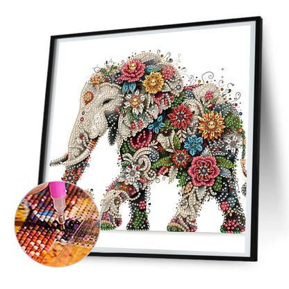 Exquisite Elephant - Special Shaped Drill Diamond Painting 30*30CM