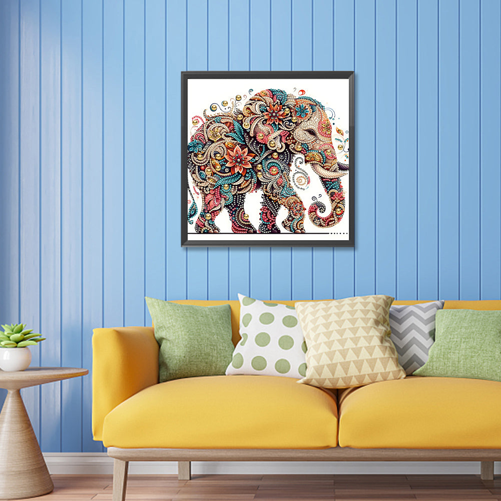 Exquisite Elephant - Special Shaped Drill Diamond Painting 30*30CM