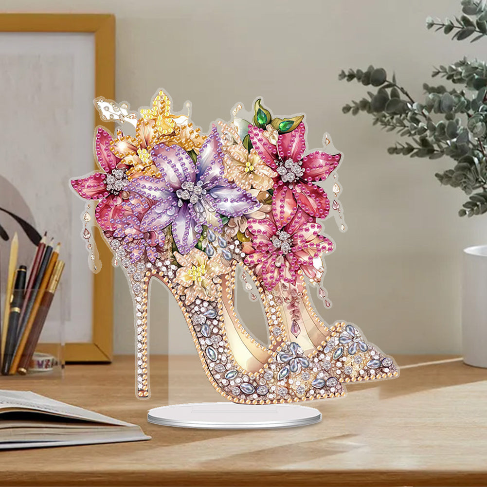 High Heels Special Shaped Diamond Painting Tabletop Ornaments Kit Home Decor