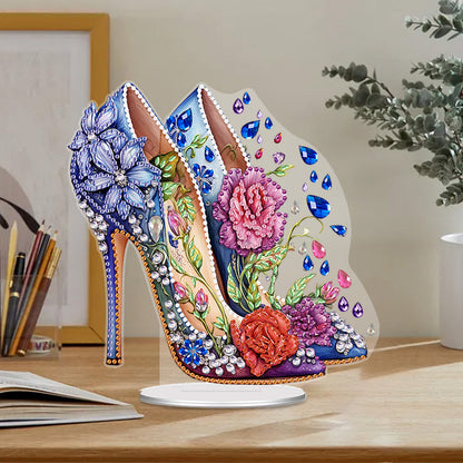 High Heels Special Shaped Diamond Painting Tabletop Ornaments Kit Home Decor