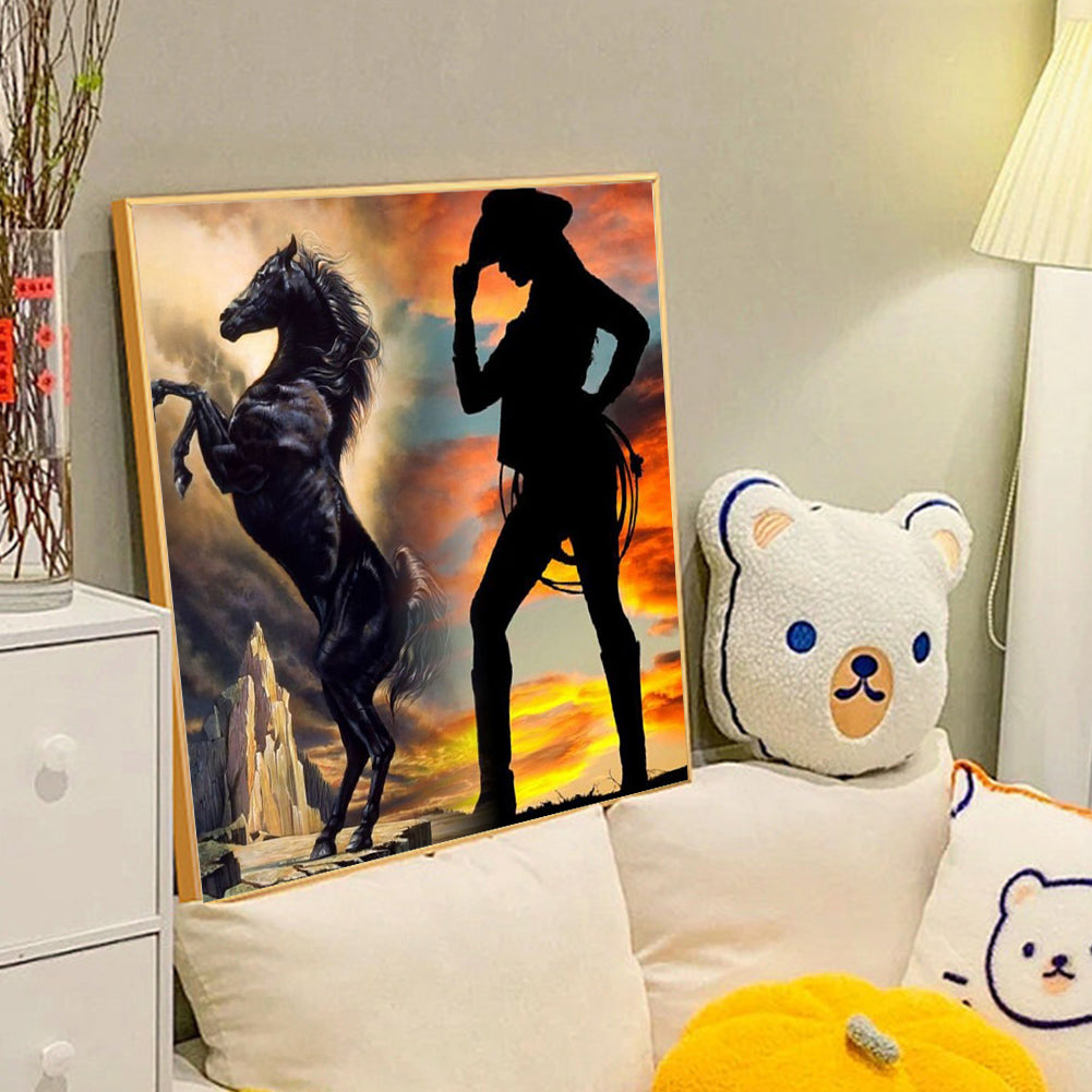 Cowboy - Full Round Drill Diamond Painting 40*40CM