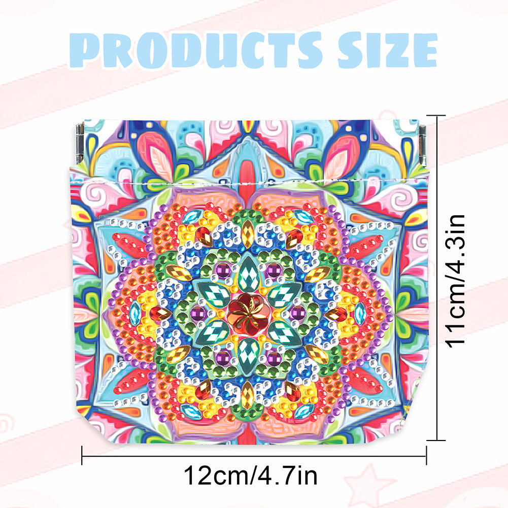 PU Partial Special Shaped Mandala 5D DIY Diamond Painting Wallet Gifts for Women
