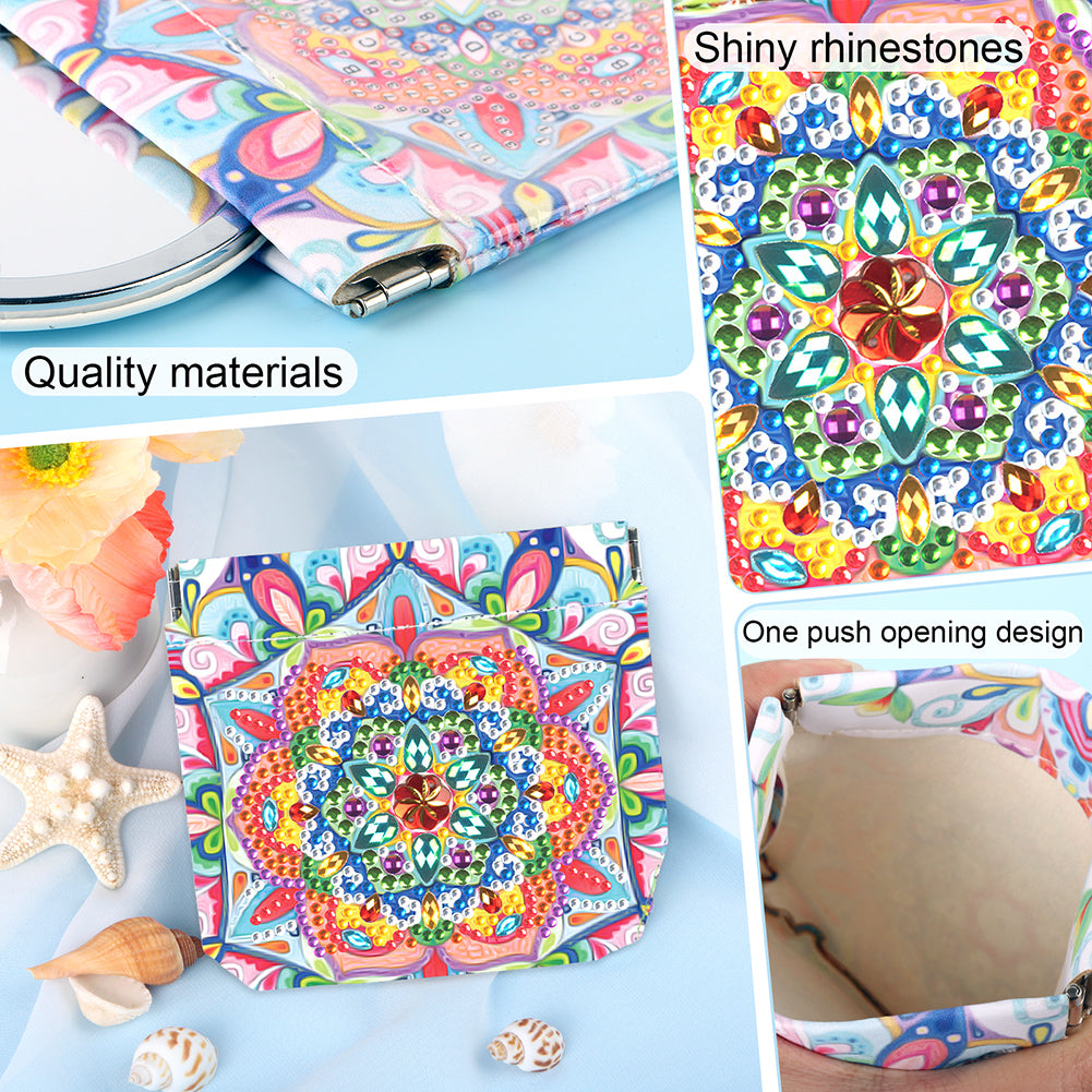 PU Partial Special Shaped Mandala 5D DIY Diamond Painting Wallet Gifts for Women