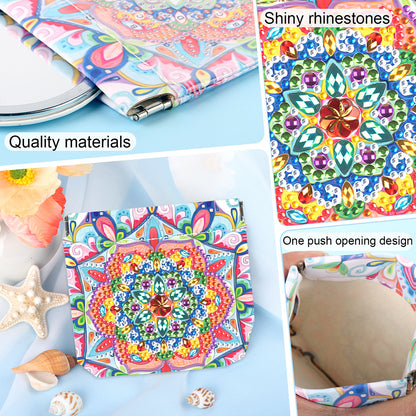 PU Partial Special Shaped Mandala 5D DIY Diamond Painting Wallet Gifts for Women