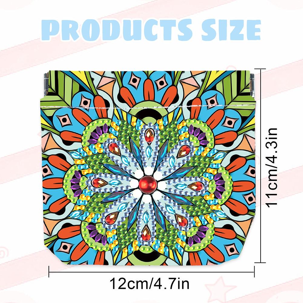 PU Partial Special Shaped Mandala 5D DIY Diamond Painting Wallet Gifts for Women