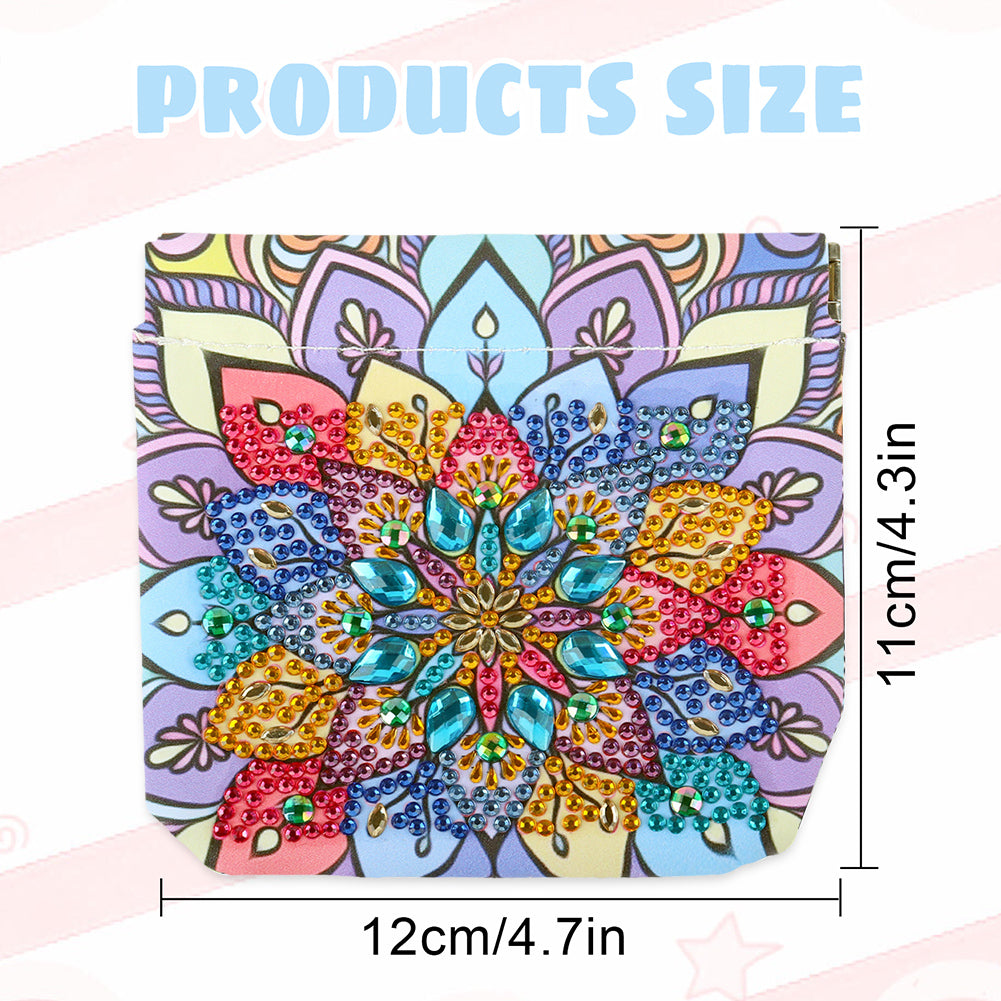 PU Partial Special Shaped Mandala 5D DIY Diamond Painting Wallet Gifts for Women