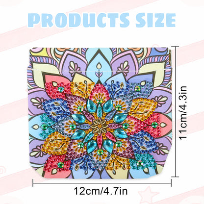 PU Partial Special Shaped Mandala 5D DIY Diamond Painting Wallet Gifts for Women